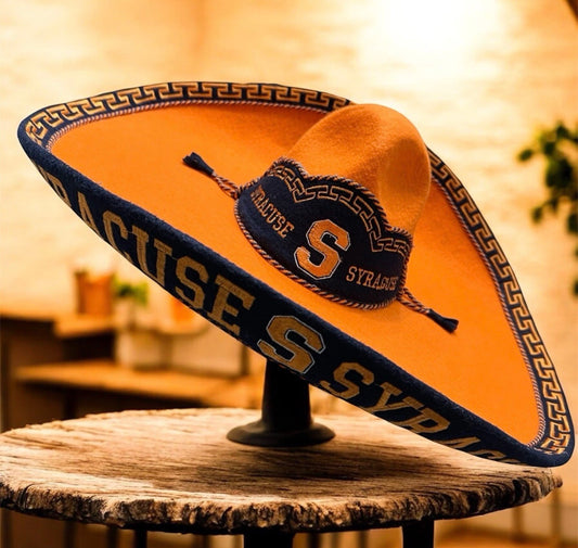 Syracuse University Mexican Charro Hat Sombrero Mariachi Adult One Size Orange