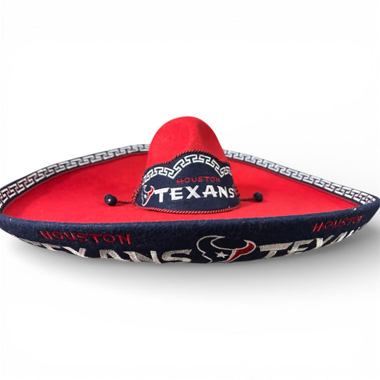 Houston Texans Mexican Charro Hat Sombrero Mariachi Adult One Size