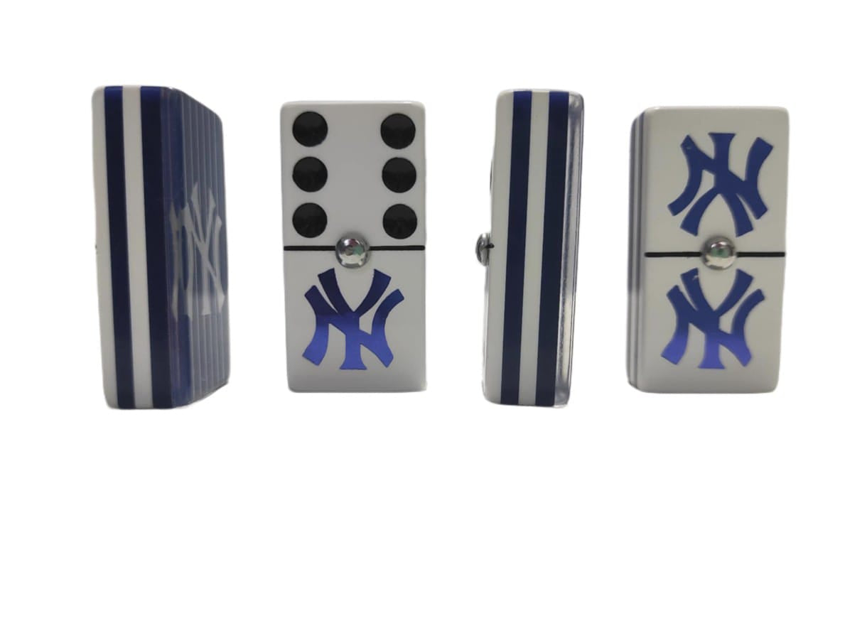 Dominoes Set New York Yankees in Faux Leather Case Domino NY