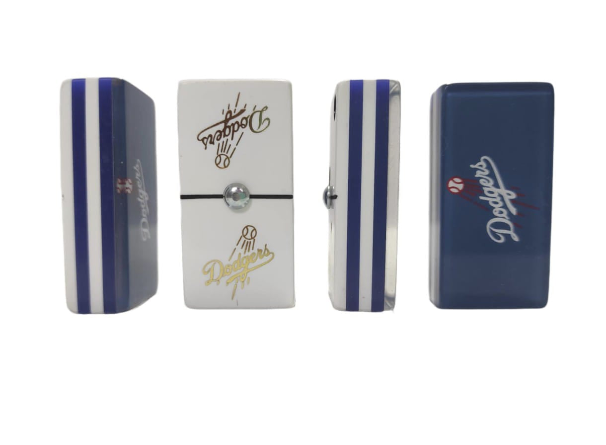 Dominoes Set Los Angeles Dodgers in Faux Leather Case Domino LA