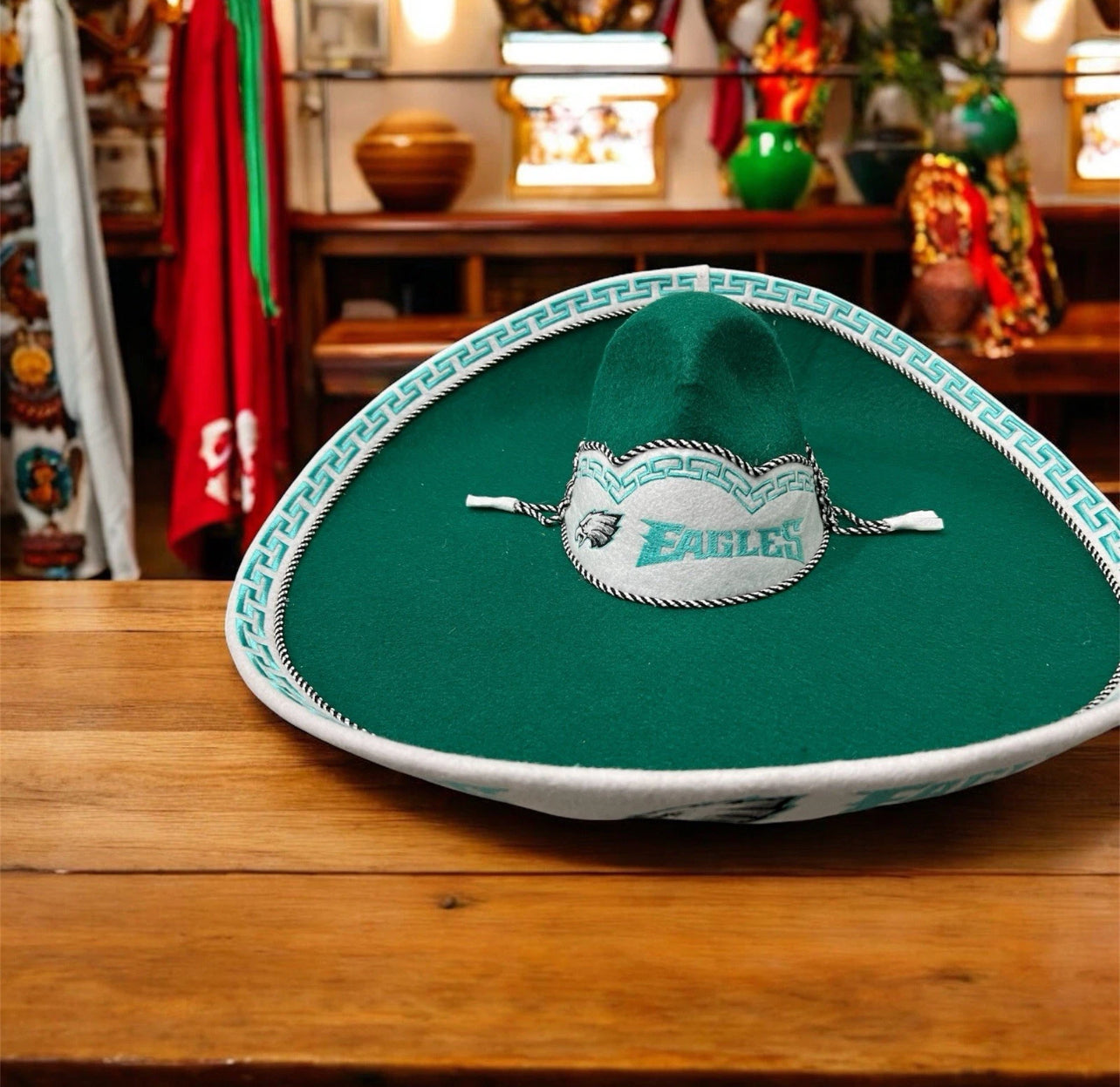 Philadelphia Eagles Mexican Charro Hat Sombrero Mariachi Adult One Size