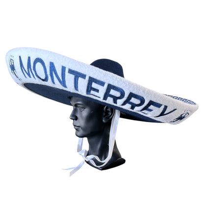 Rayados de Monterrey Futbol Soccer Mexican Charro Hat Sombrero Mariachi Adult One Size