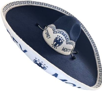 Rayados de Monterrey Futbol Soccer Mexican Charro Hat Sombrero Mariachi Adult One Size