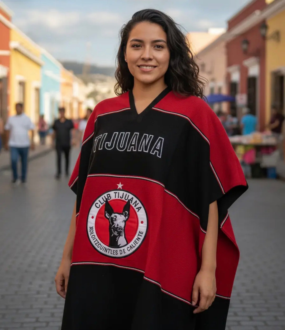 Xolos de Tijuana Jorongo Sarape Artesanal Mexican Poncho