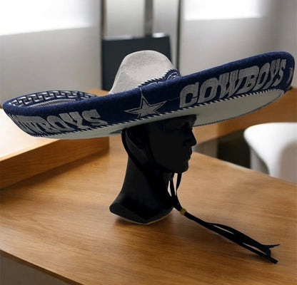 Dallas Cowboys Mexican Charro Hat Sombrero Mariachi Adult One Size Gray