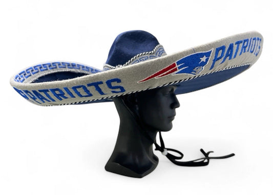 New England Patriots Mexican Charro Hat Sombrero Mariachi Adult One Size