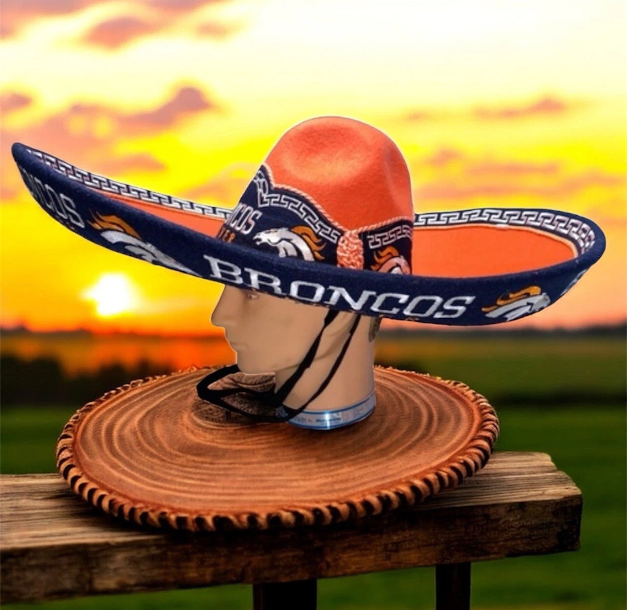 Denver Broncos Mexican Charro Hat Sombrero Mariachi Adult One Size