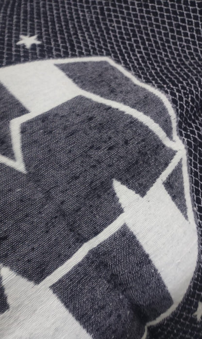 Monterrey Rayados Jorongo Sarape Mexican Poncho Artesanal Winter Invierno