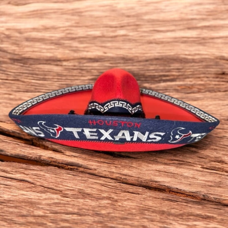 Houston Texans Mexican Charro Hat Sombrero Mariachi Adult One Size