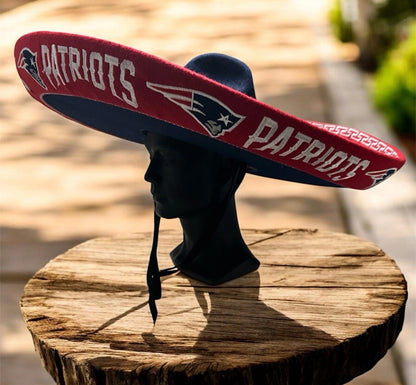 New England Patriots Mexican Charro Hat Sombrero Mariachi Adult One Size