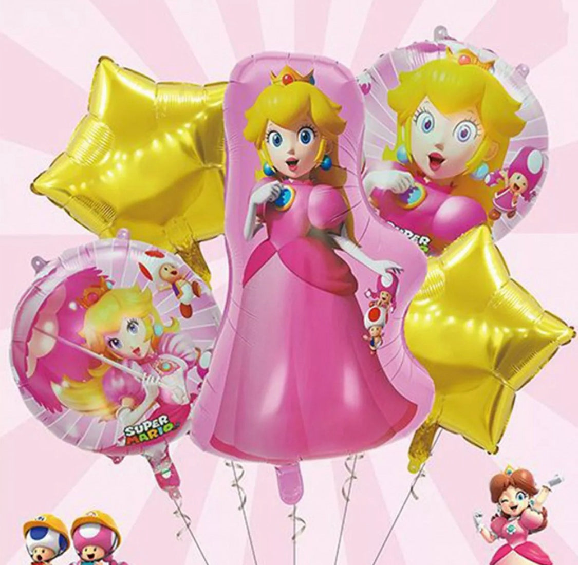 10 Pcs. Balloons Globos Kit de Fiesta Cumpleaños Birthday Party Video Game Girl
