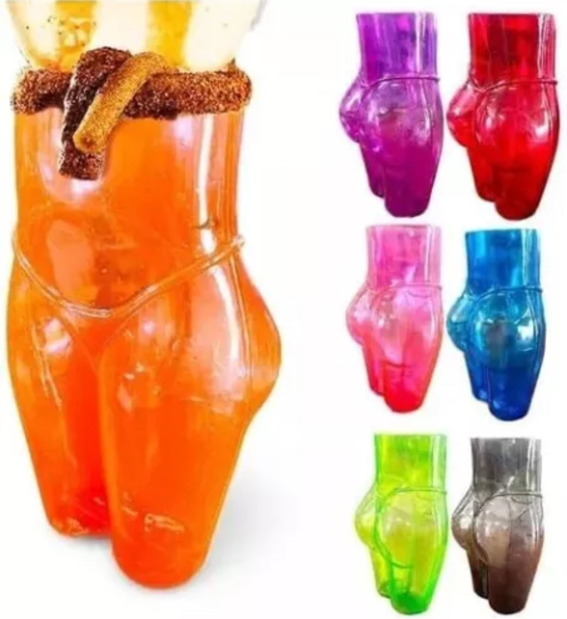 Pompichela Vasos Micheladas Cocktails Random Colors (10 pack) 600ml