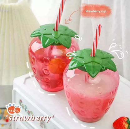 Strawberry Party Cups 500ml Cup 10Pcs.
