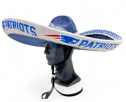 New England Patriots Mexican Charro Hat Sombrero Mariachi Adult One Size