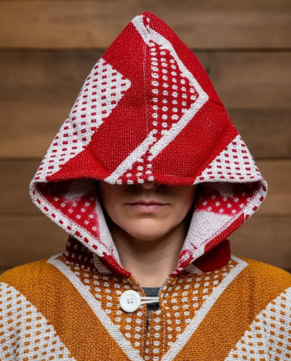 Kansas City Chiefs Jorongo Sarape Poncho Artesanal Winter
