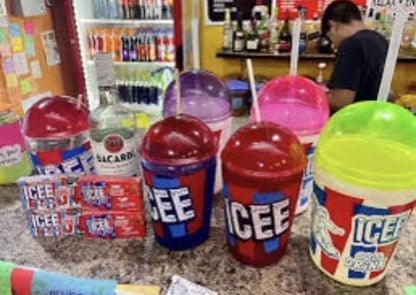 Icee Cup Icee Chela Vaso Michelada Cocktail Mix Drink 2L Random Colors (20 Cups)