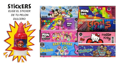 Pelon Dulcero Party Table Centerpiece Candy Favor 10pcs Hello Kitty Super Mario