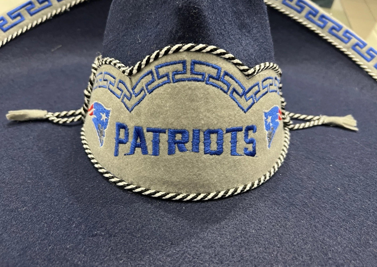 New England Patriots Mexican Charro Hat Sombrero Mariachi Adult One Size