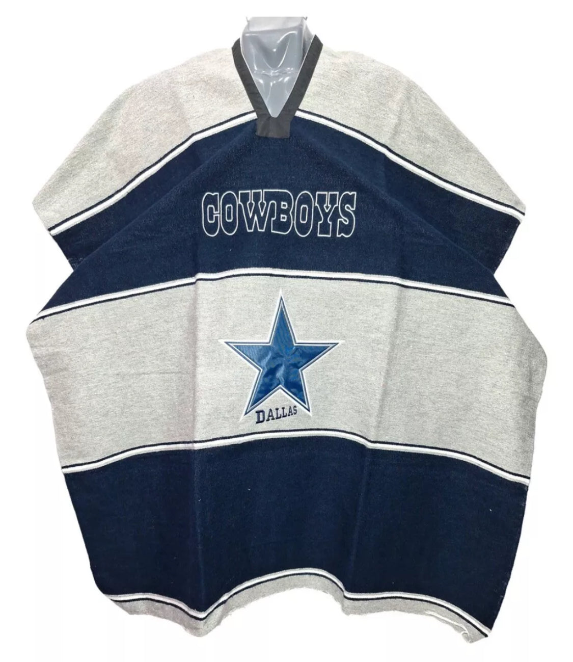 Dallas Cowboys Poncho Jorongo Sarape Poncho Artesanal Winter