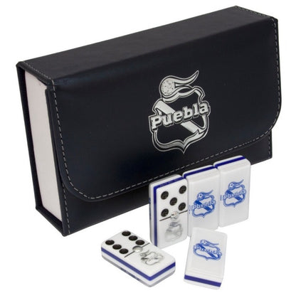 Dominoes Set Puebla FC in Faux Leather Box Domino