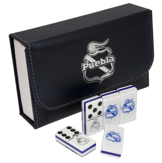 Dominoes Set Puebla FC in Faux Leather Box Domino