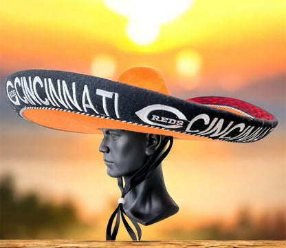 Cincinnati Reds Mexican Charro Hat Sombrero Mariachi Adult One Size