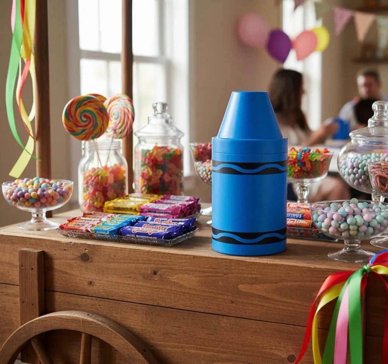 Crayons Cup Dulcero 10pc Plastic Table Centerpiece Party Candy Favor Crayola