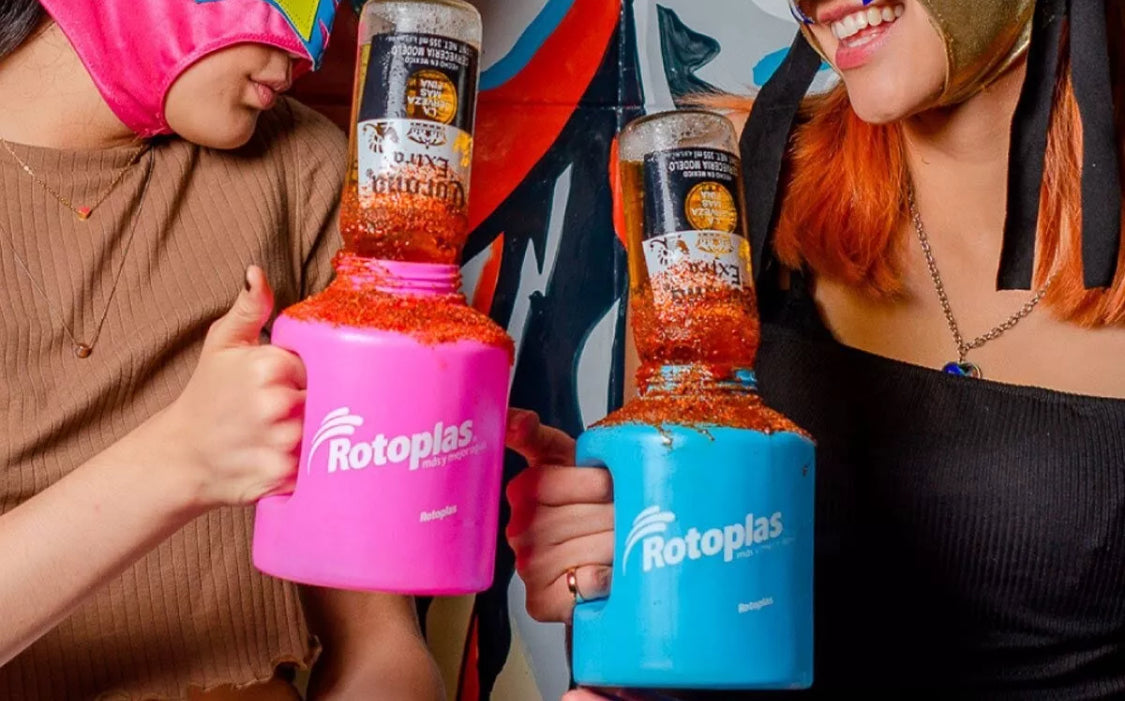 RotoChela Cup Rotoplas Vaso Michelada. 1.3L Random Colors (30 Cups)