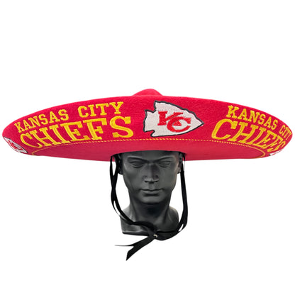 Kansas City Chiefs Mexican Charro Hat Sombrero Mariachi Adult One Size