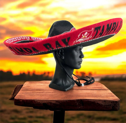 Tampa Bay Buccaneers Mexican Charro Hat Sombrero Mariachi Adult One Size