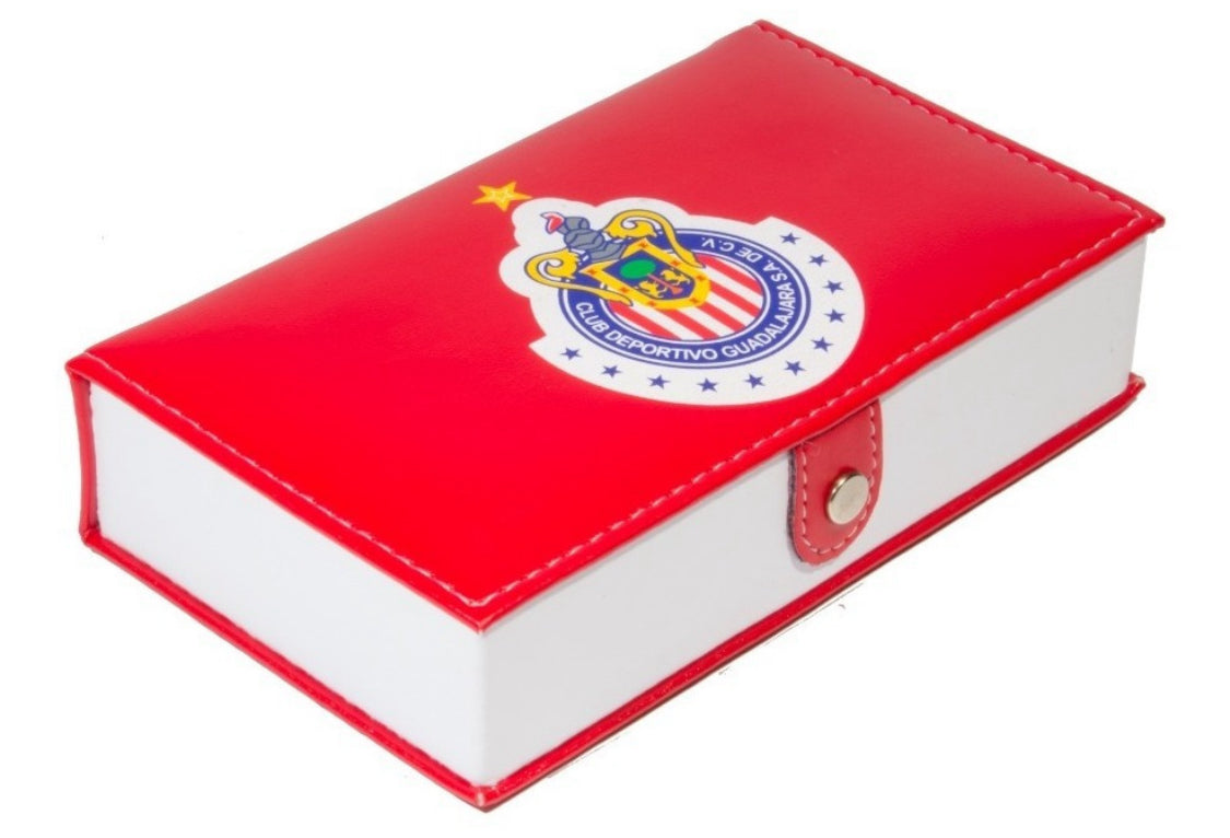 Dominoes Set Chivas De Guadalajara in Faux Leather Case Domino