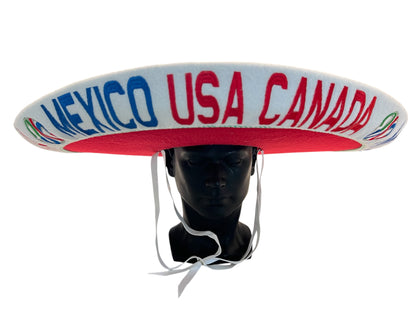 Mexico USA Canada FIFA World Cup Charro Hat OSFA Sombrero Copa del Mundo Red