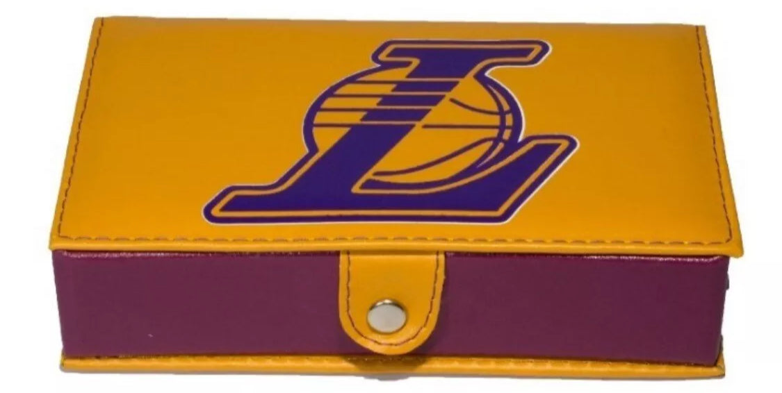 Dominoes Set Los Angeles Lakers Dominoes In a Faux Leather Case Domino