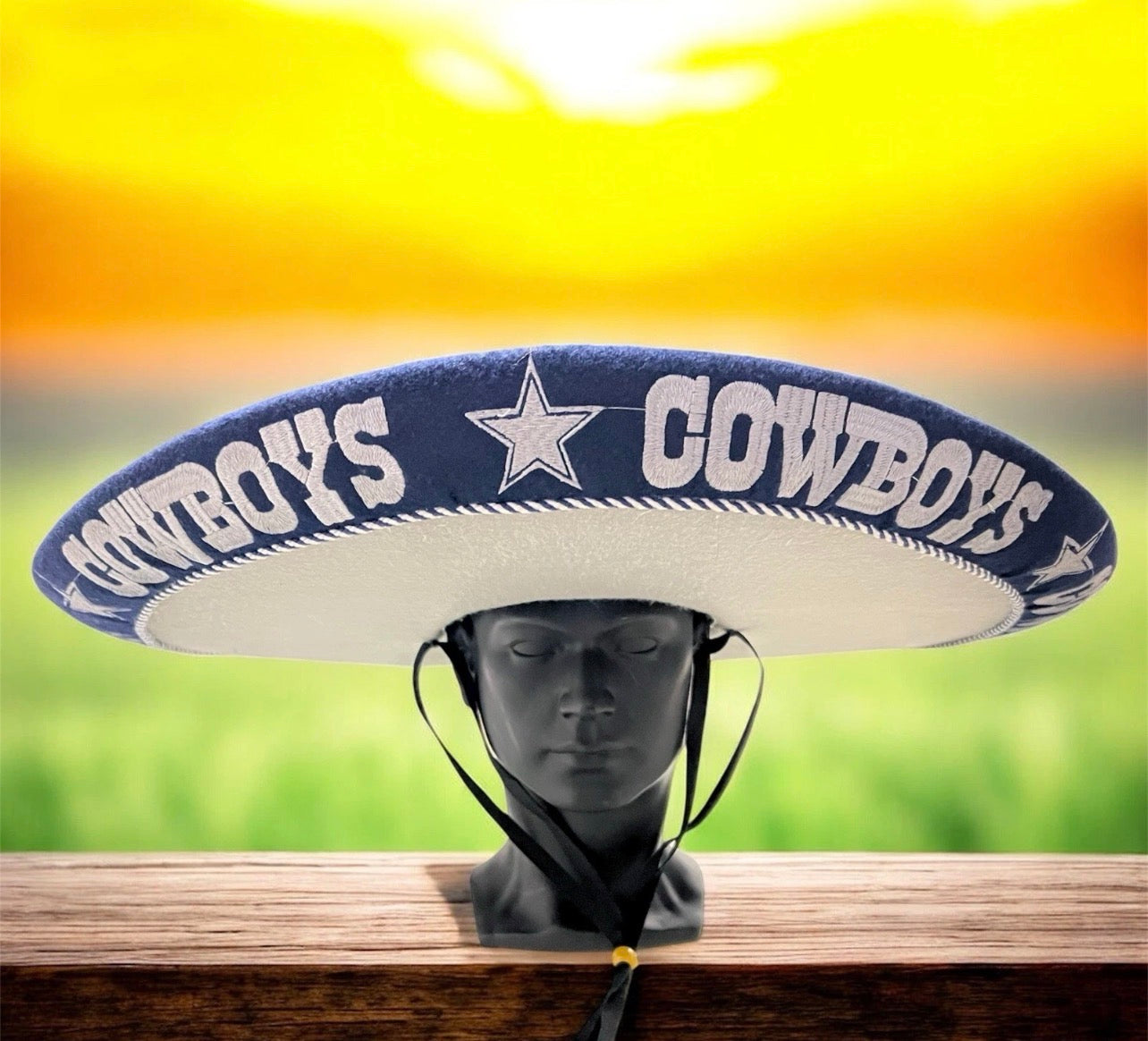 Dallas Cowboys Mexican Charro Hat Sombrero Mariachi Adult One Size Gray