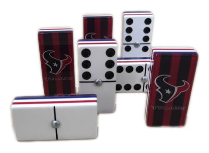 Dominoes Set Houston in Faux Leather Case Domino