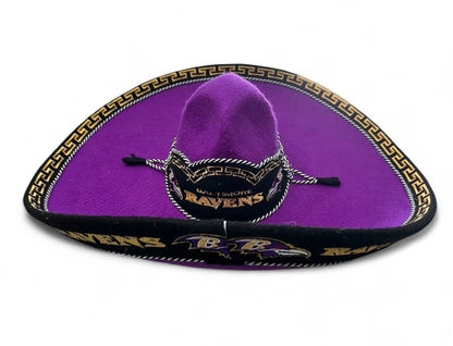 Baltimore Ravens Mexican Charro Hat Sombrero Mariachi Adult One Size