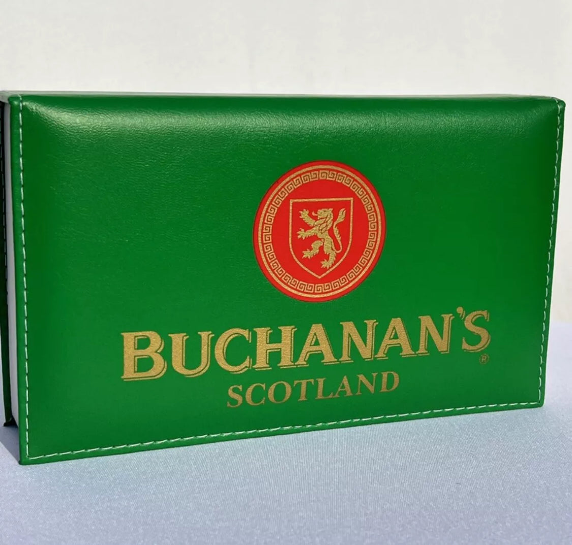 Dominoes Set Buchanans Inspired in Faux Leather Case Domino.