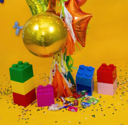 Lego Brick Dulcero Plastic Table Centerpiece Party Favor Random Colors 10pc