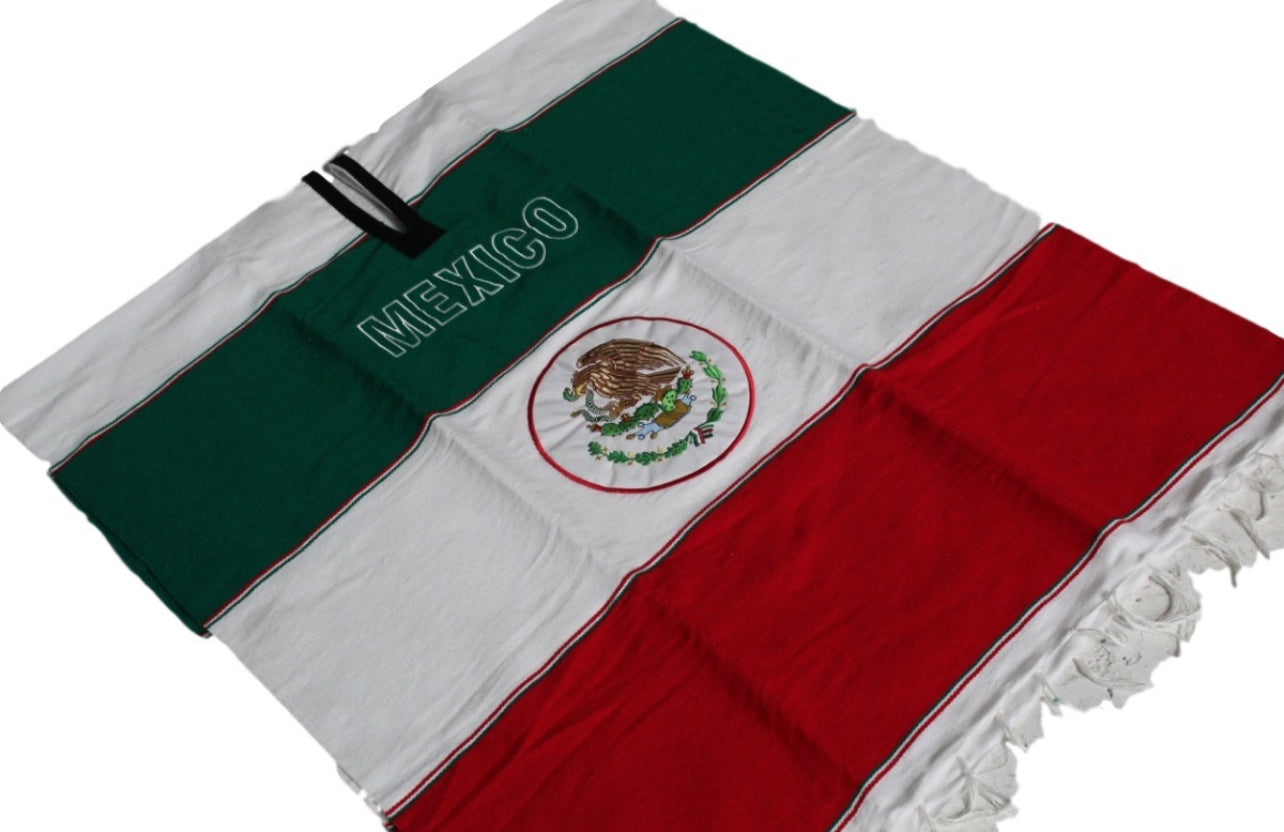 Mexico Jorongo Sarape Mexican Poncho Artesanal Winter