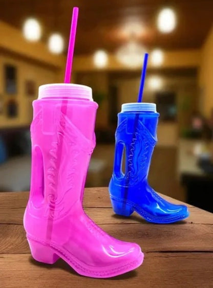 Cowboy Boot Cups 1L Birthday Party Cups 10Pcs.
