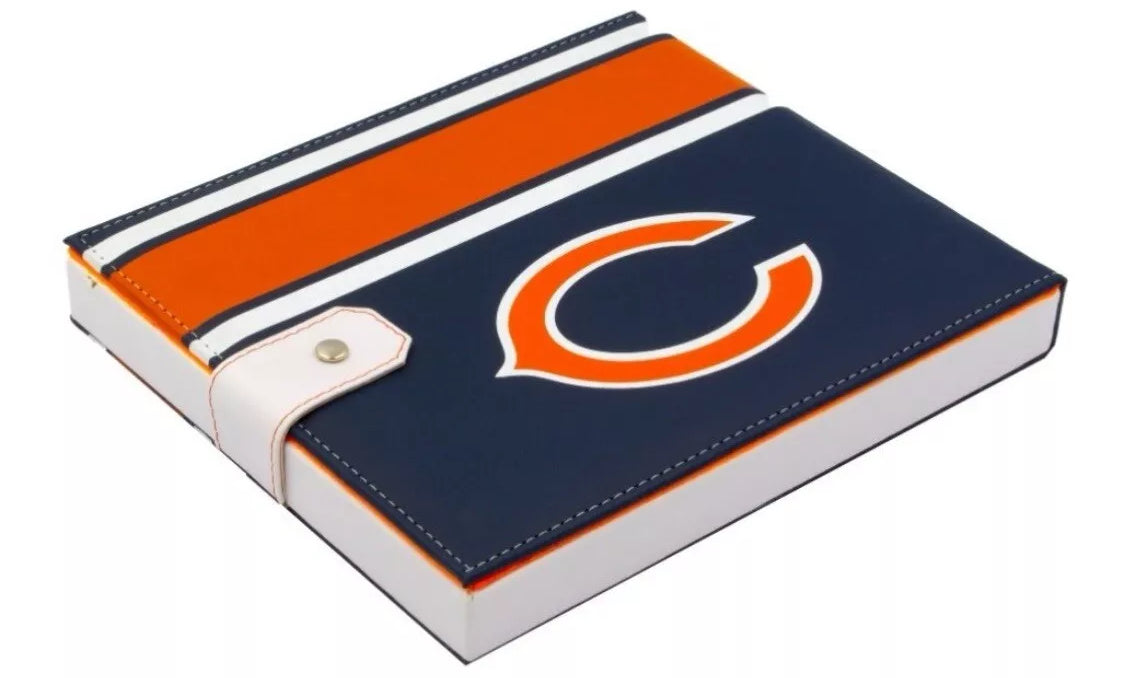 Dominoes Set Chicago Bears With Faux Leather Case Domino + Cubilete Game