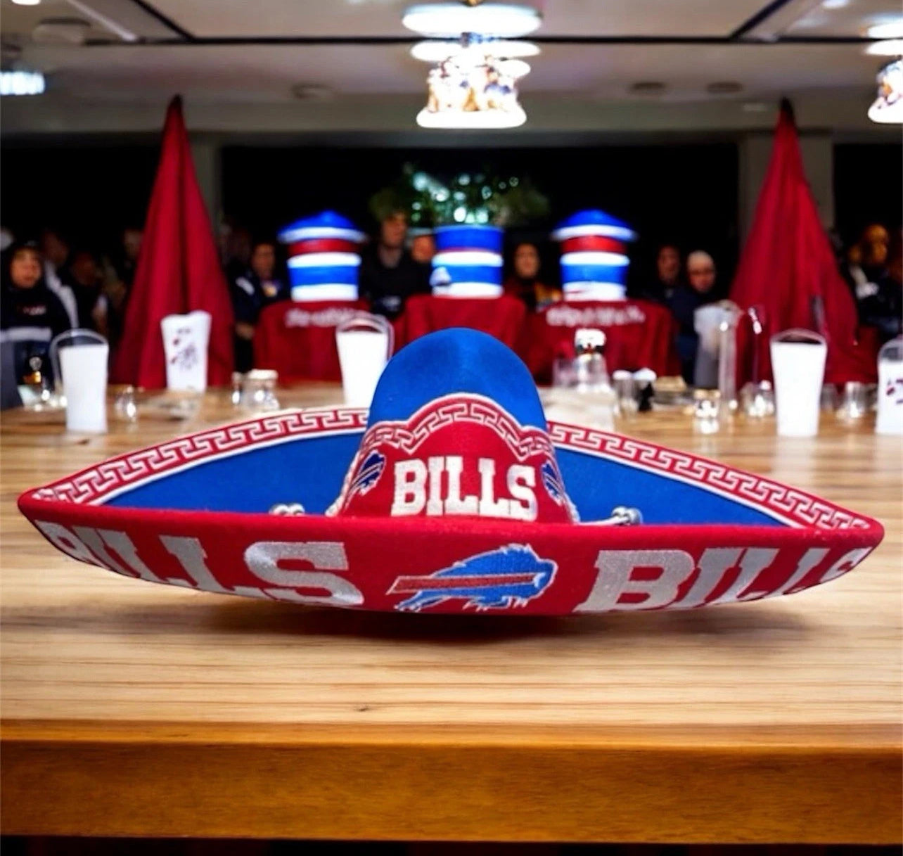 Buffalo Bills Mexican Charro Hat Sombrero Mariachi Adult One Size