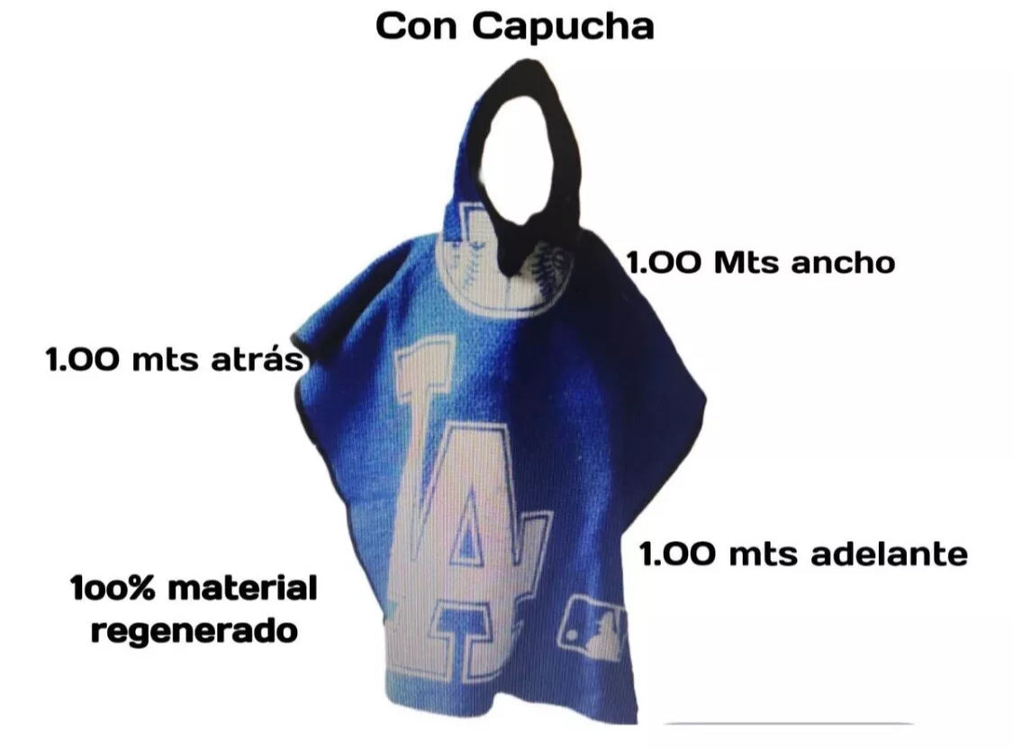 Los Angeles Dodgers Jorongo Zarape Hoodie Artesanal  Mexican Poncho  Aesthetic