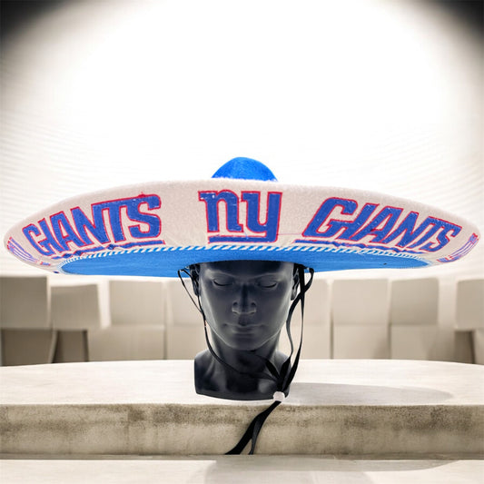 New York Giants Mexican Charro Hat Sombrero Mariachi Adult One Size