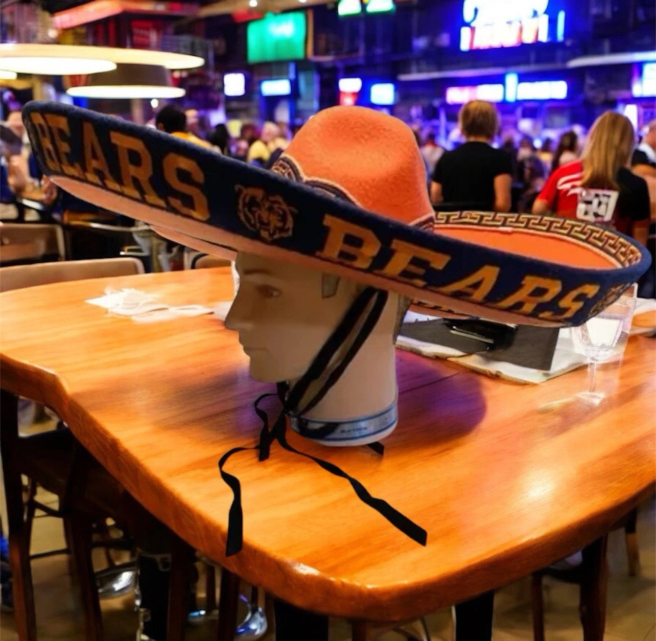 Chicago Bears Mexican Charro Hat Sombrero Mariachi Adult One Size