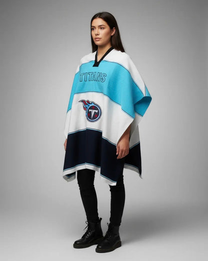 Tennessee Titans Jorongo Sarape Poncho Artesanal Winter