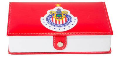Dominoes Set Chivas De Guadalajara in Faux Leather Case Domino