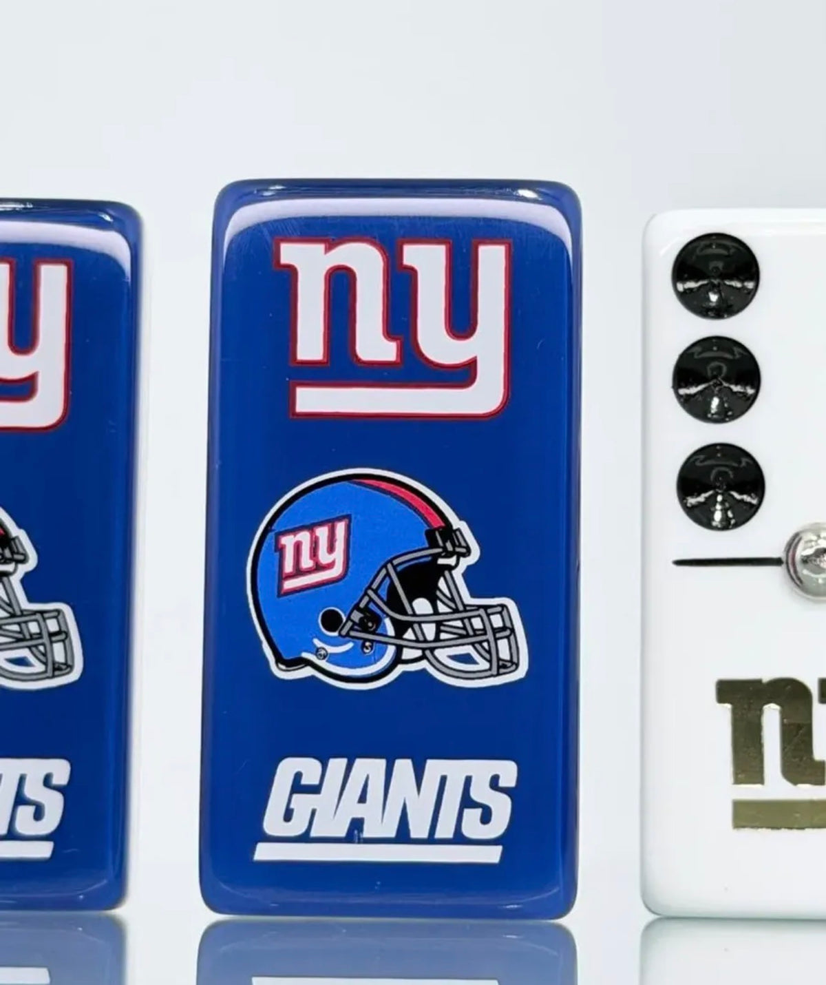 Jumbo New York Giants Dominoes Set in Faux Leather Case Domino.