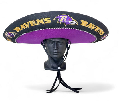 Baltimore Ravens Mexican Charro Hat Sombrero Mariachi Adult One Size