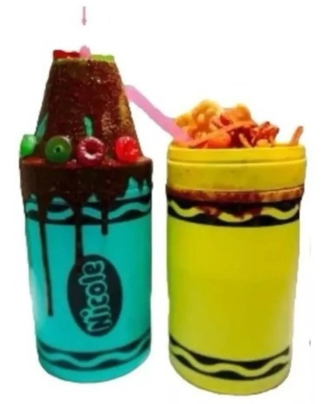 CrayonChela Cup Vaso Michelada, Caguama. Jumbo 880ml Crayola Party (10 Cups)